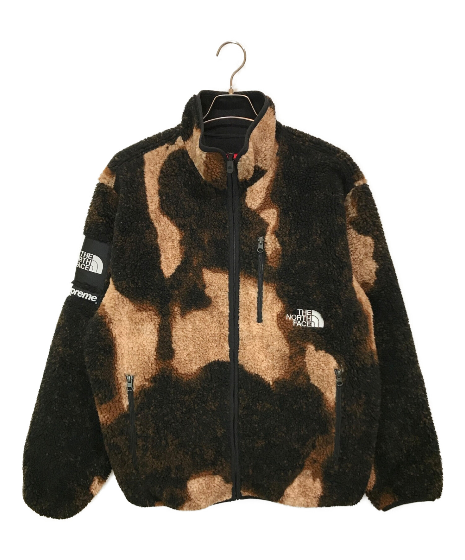 supreme the north face bleached fleece L