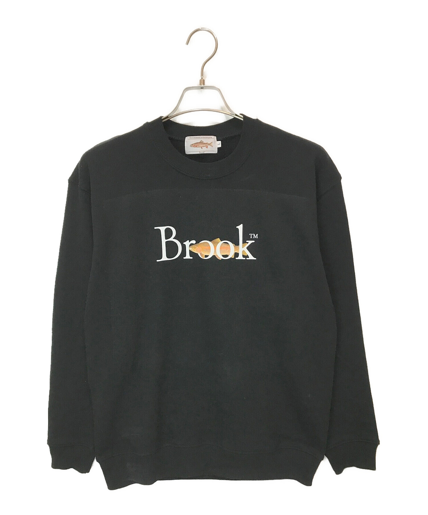 BROOK (ブルック) クルーネックスウェット ブラック サイズ:L