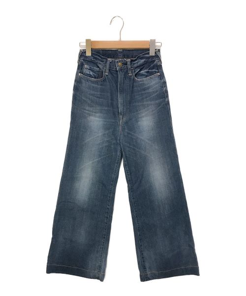 美品 45R おこめデニムのコバチ比女（加工）27 ブルー おちこん