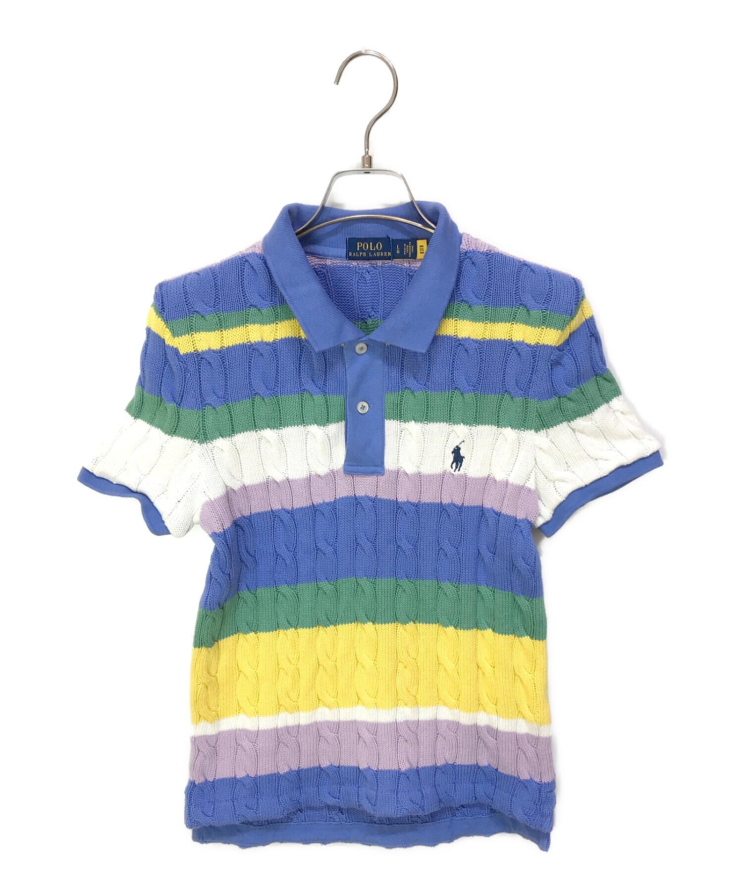 期間限定】 ラルフローレンのケーブル編みがレアなポロシャツ