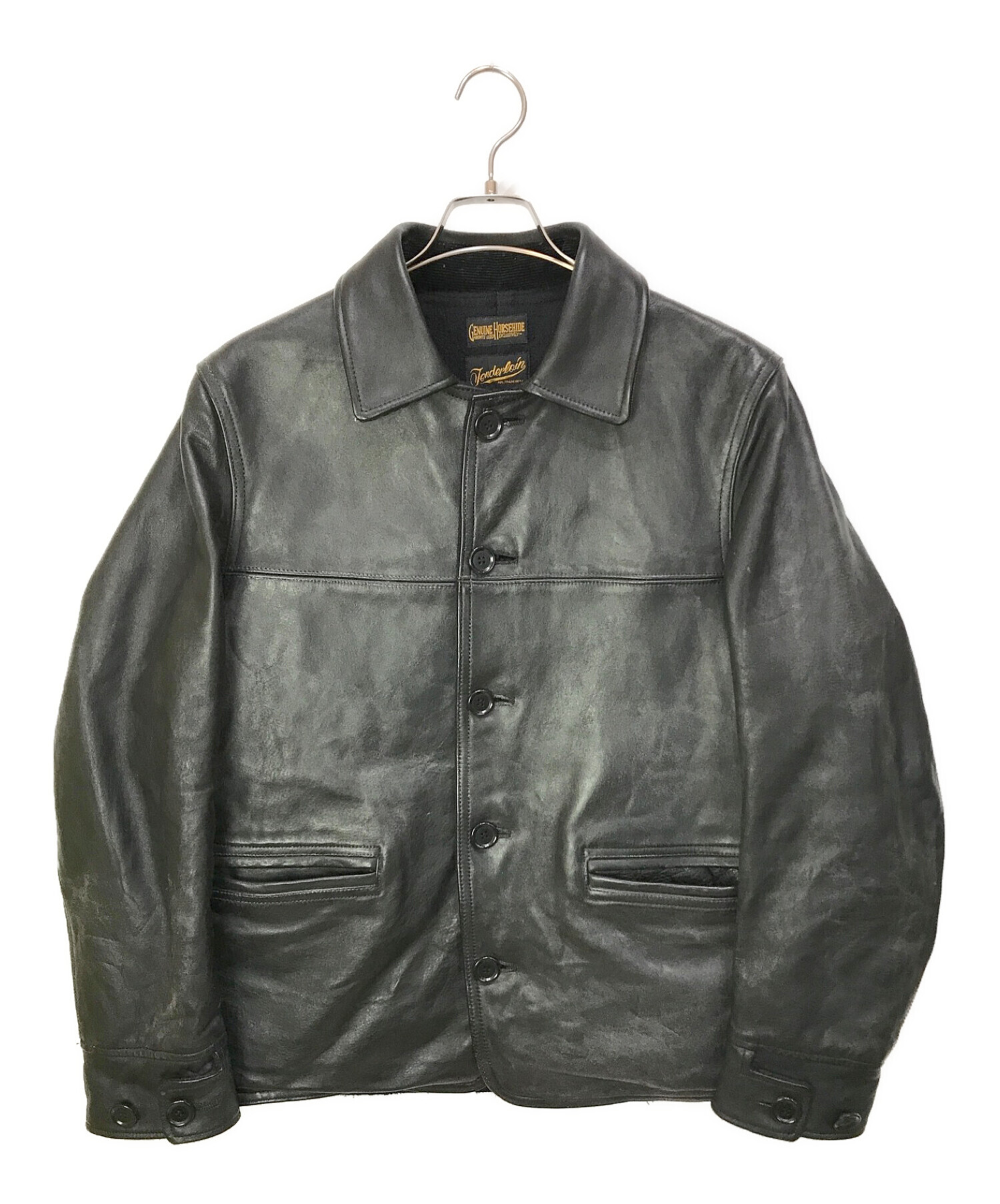 TENDERLOIN (テンダーロイン) レザージャケット ブラック サイズ:M