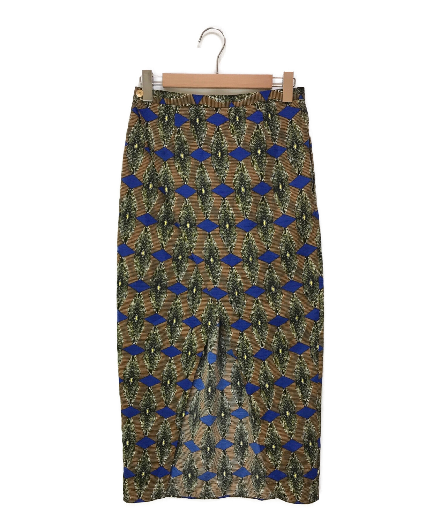 6(ROKU)＞PRINT LONG SKIRT/スカート 38 ロク（SUMMER フラワー 