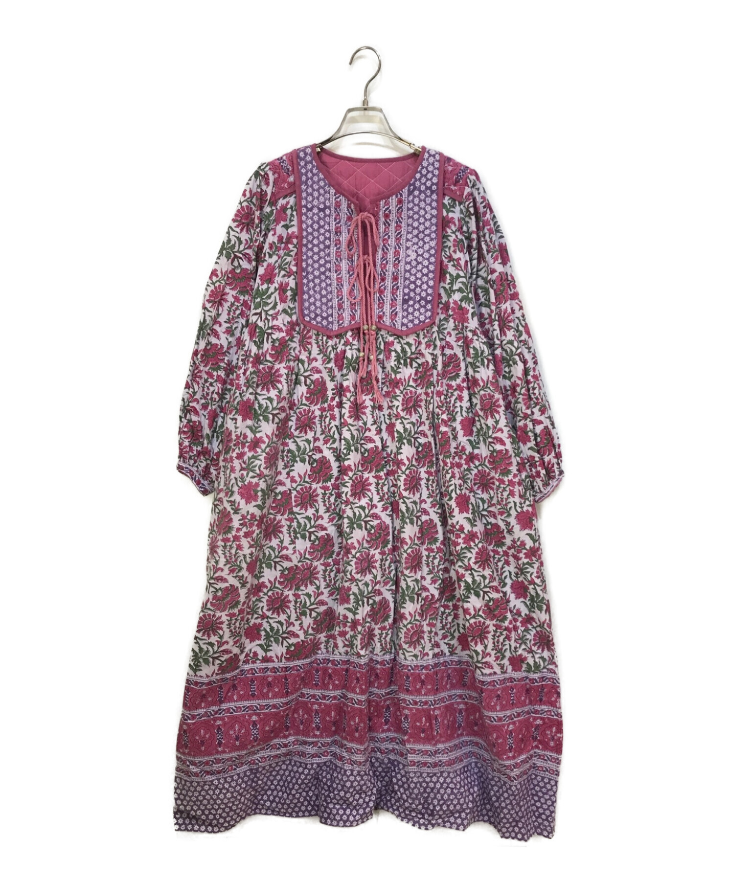 中古・古着通販】freada (フリーダ) 花柄ワンピース ピンク 中古・古着通販】freada (フリーダ) 花柄ワンピース ピンク