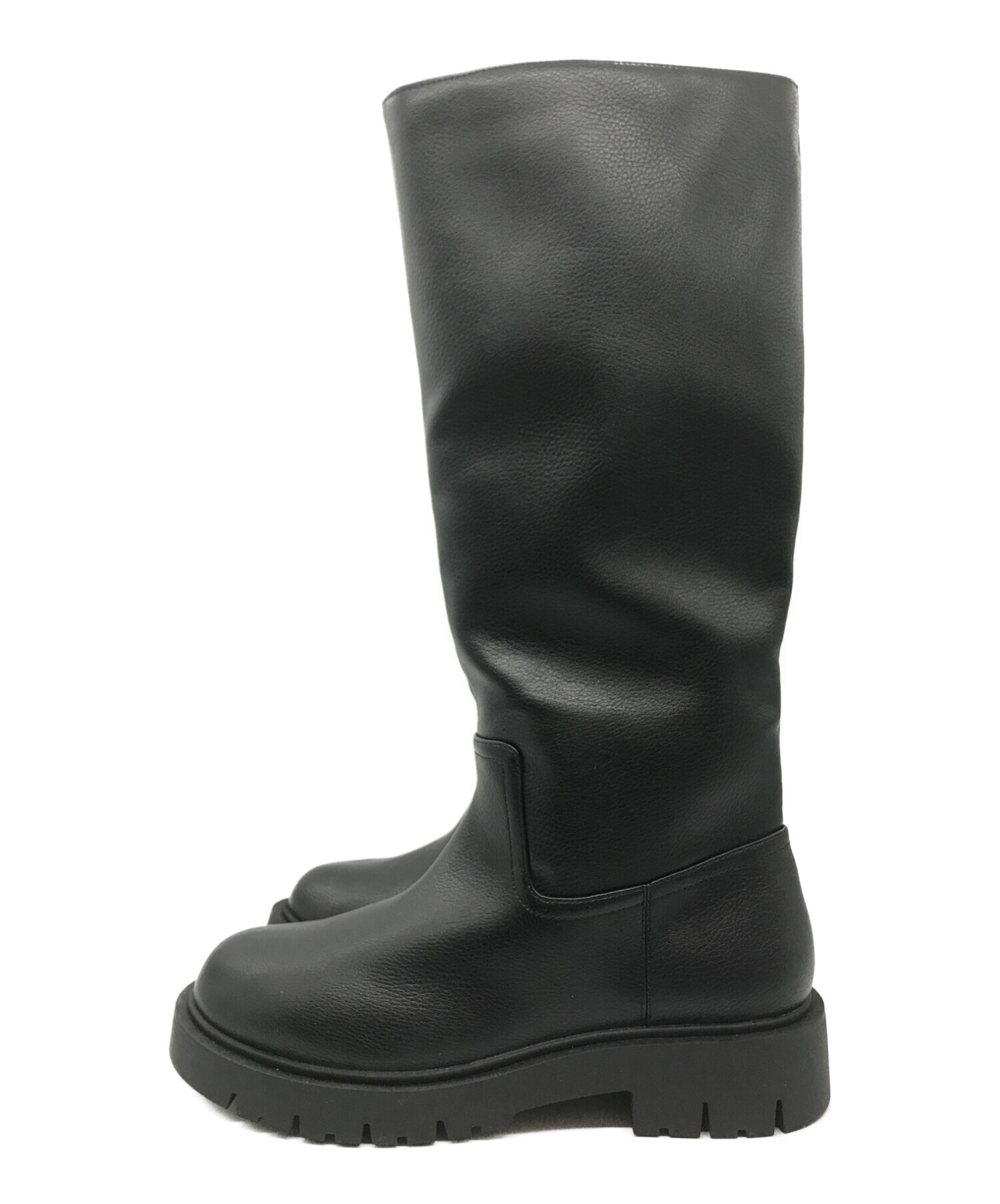UNIQLO C (ユニクロシー) コンフィールタッチロングブーツ ブラック サイズ:25.0