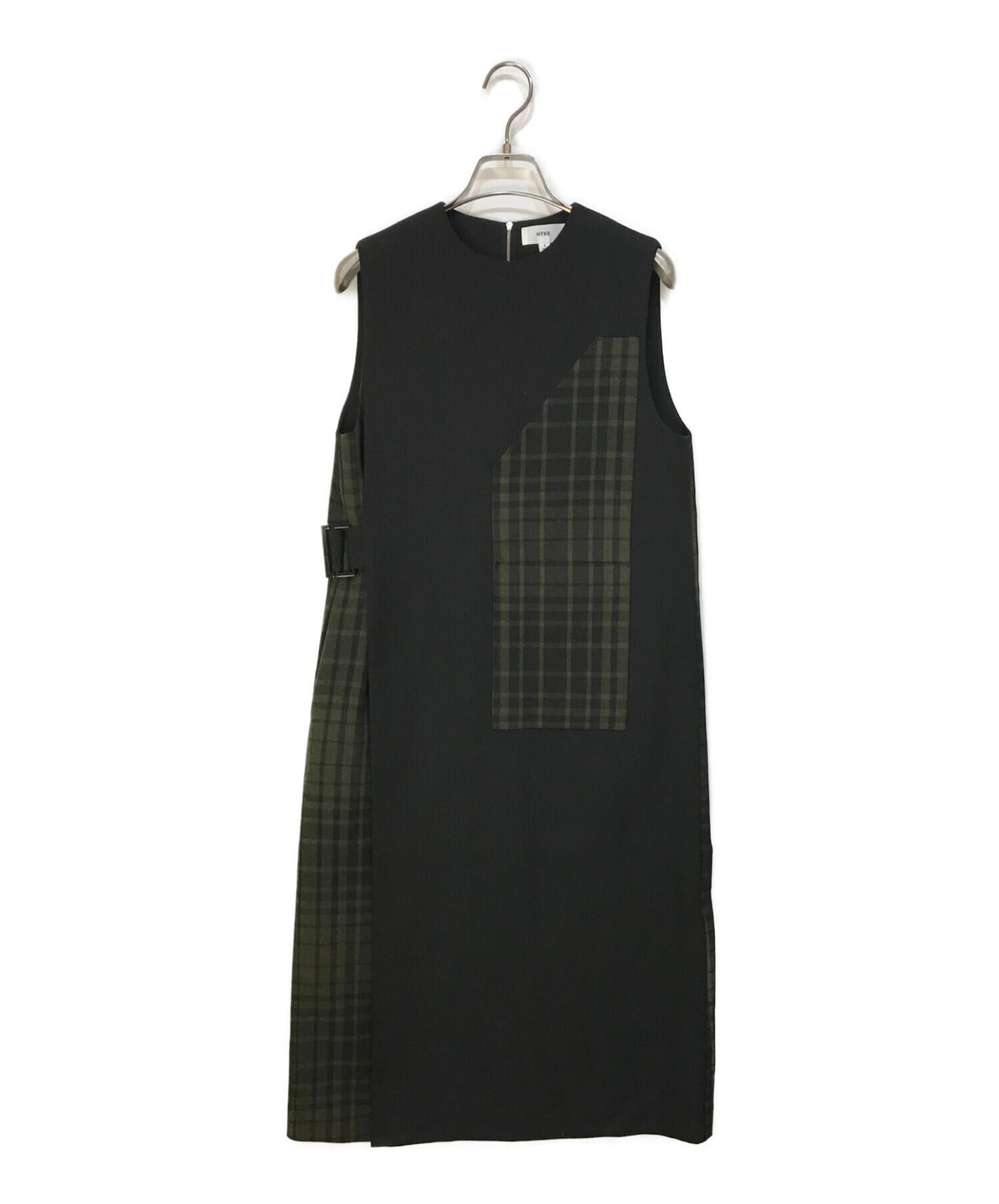 新品 HYKE スリーブレスDRESS 黒 1サイズ｜レディース 