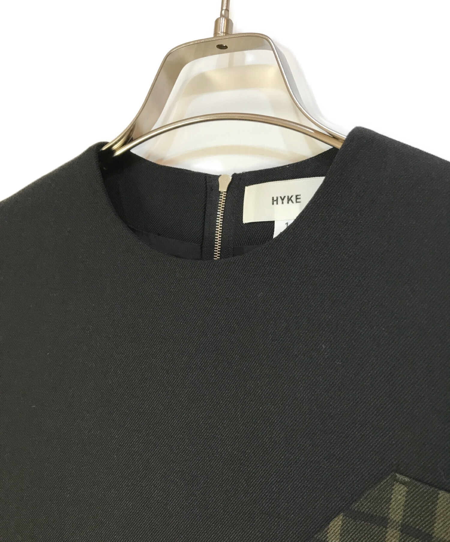 新品 HYKE スリーブレスDRESS 黒 1サイズ｜レディース 