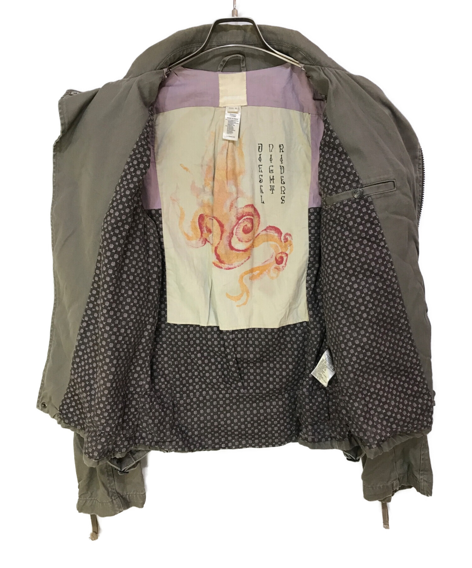 中古・古着通販】DIESEL (ディーゼル) ライダースジャケット 