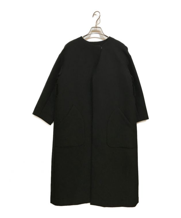 VERMEIL par iena W/E二重織テントラインコート 36 黒