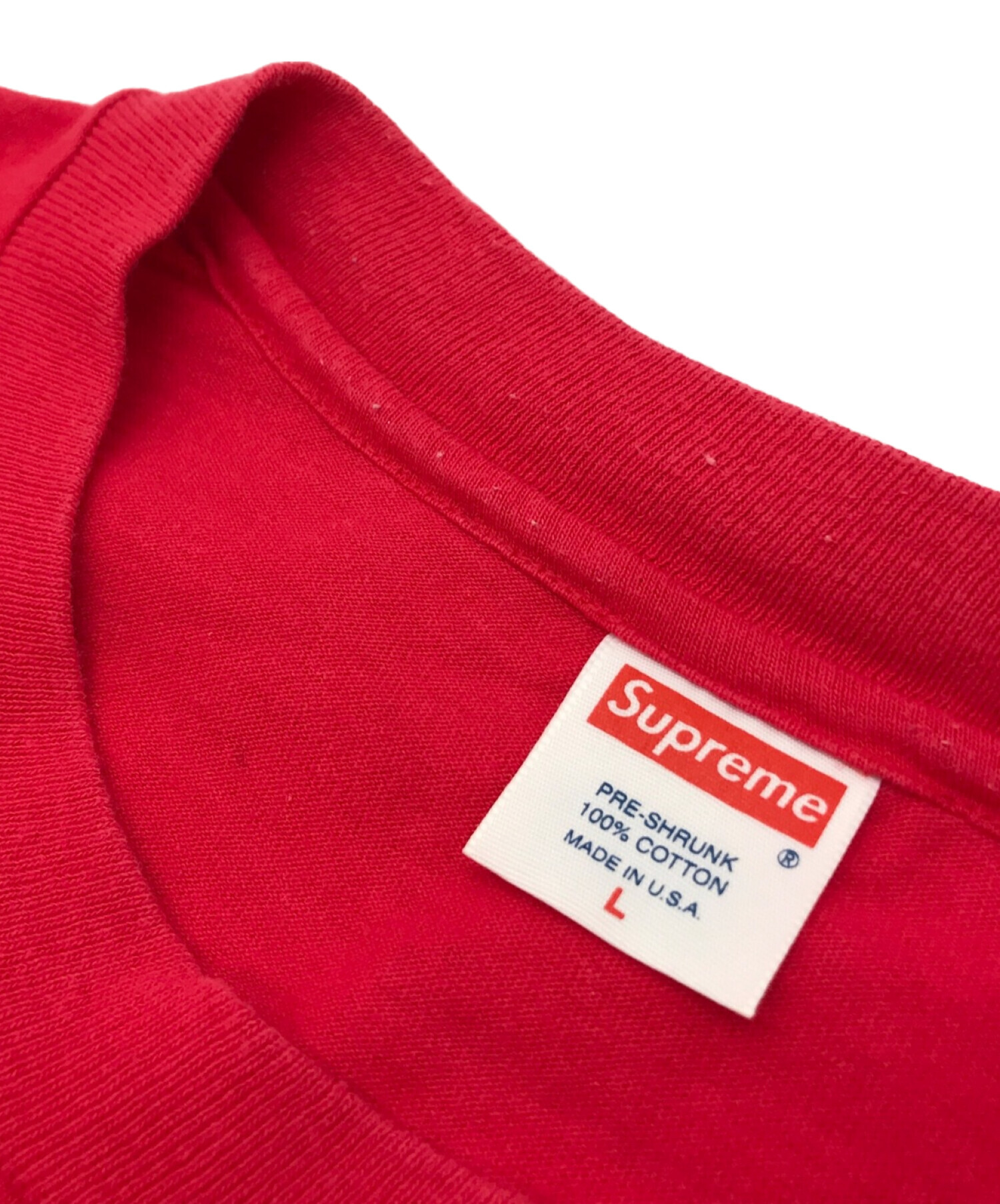SUPREME ワールドファマス M レッド トップス