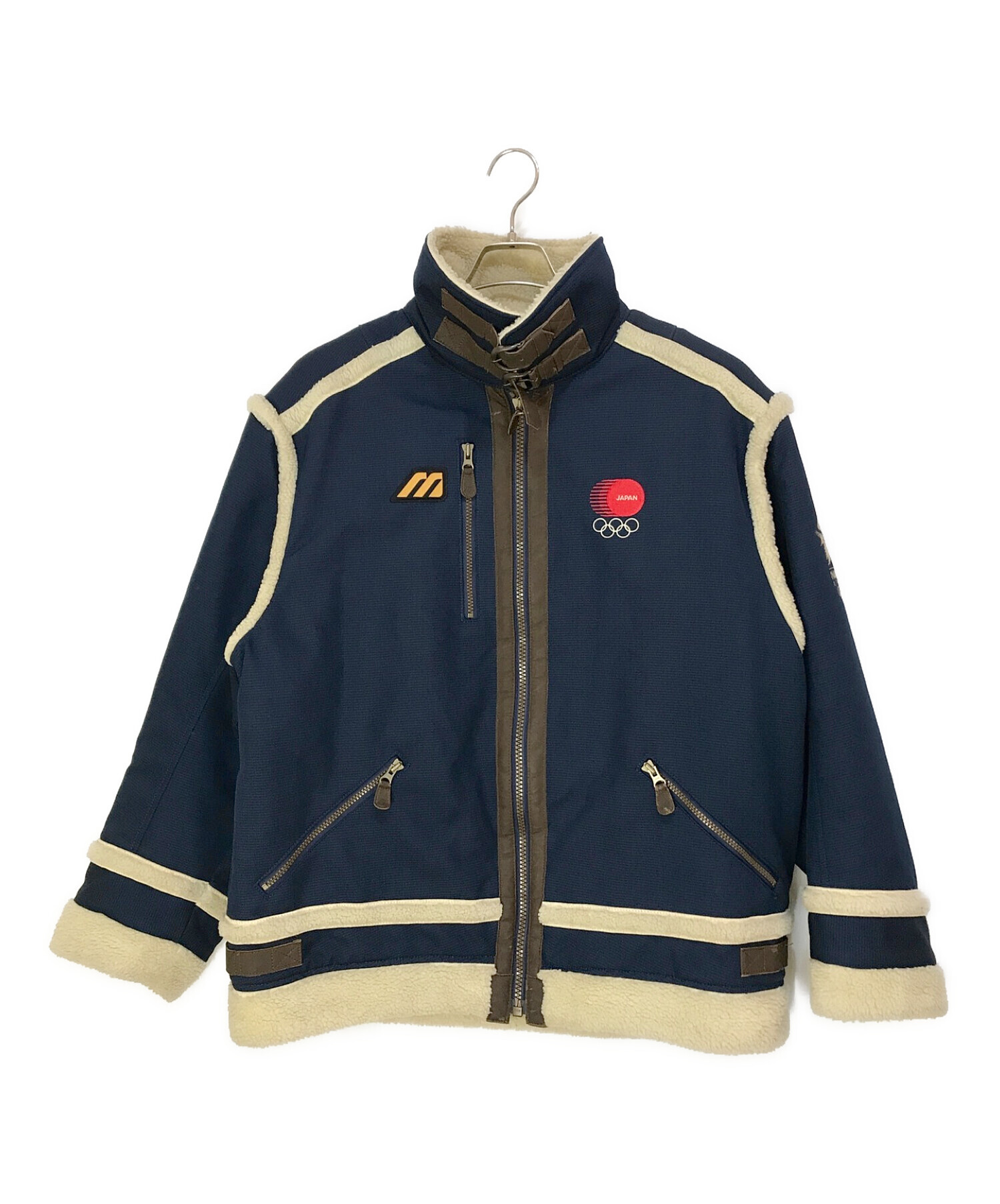 中古・古着通販】MIZUNO (ミズノ) ボアジャケット ネイビー｜ブランド 
