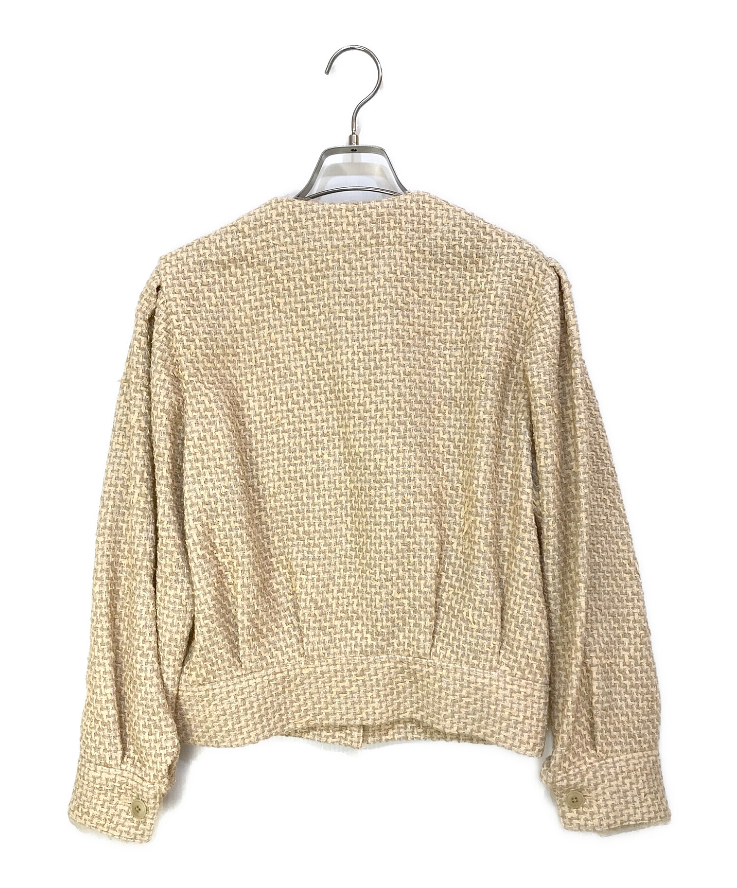 中古・古着通販】IENA (イエナ) LA BOUCLE LINTON ノーカラーツイード 