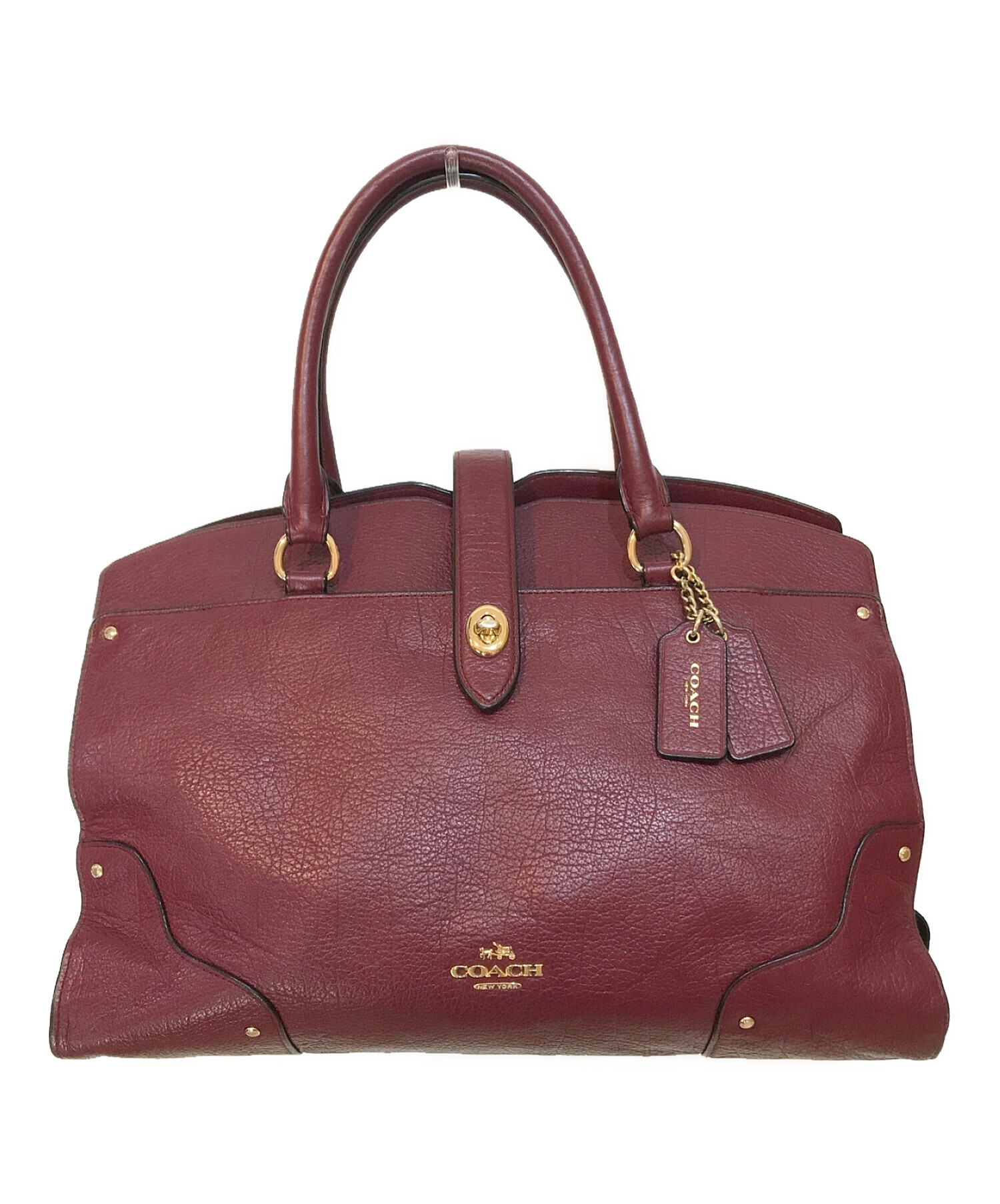 コーチハンドバッグボルドー