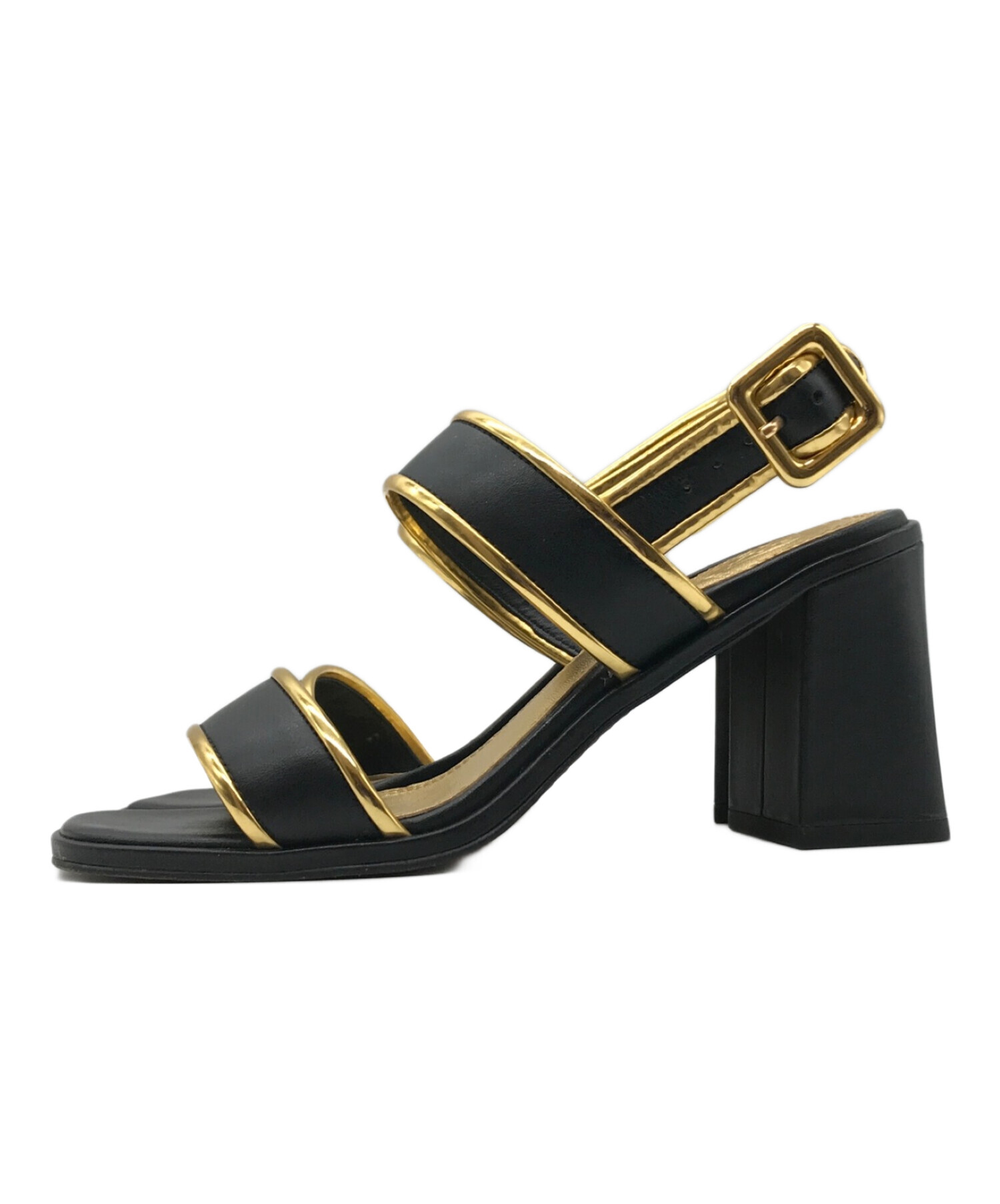 中古・古着通販】TORY BURCH (トリーバーチ) ヒールサンダル ブラック 