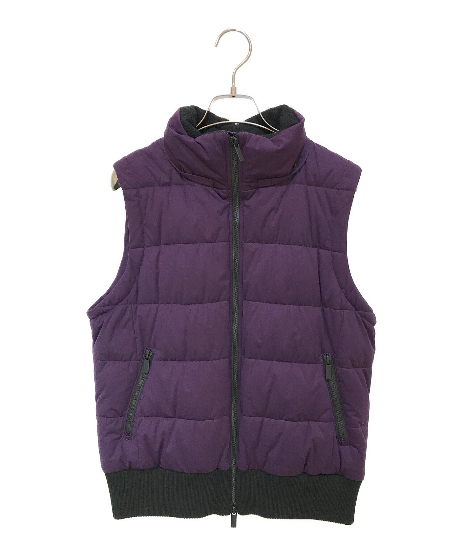 Burberry 紫ダウンジャケット バーバリーロンドン ファー付きパープル