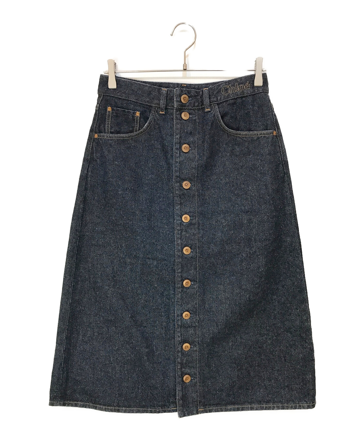 中古・古着通販】Chloe (クロエ) フロントボタンデニムスカート  
