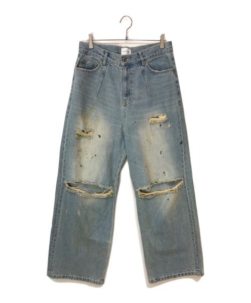 中古・古着通販】CAMPHOR WOOD (カンファーウッド) ワイドバギー汚れ 