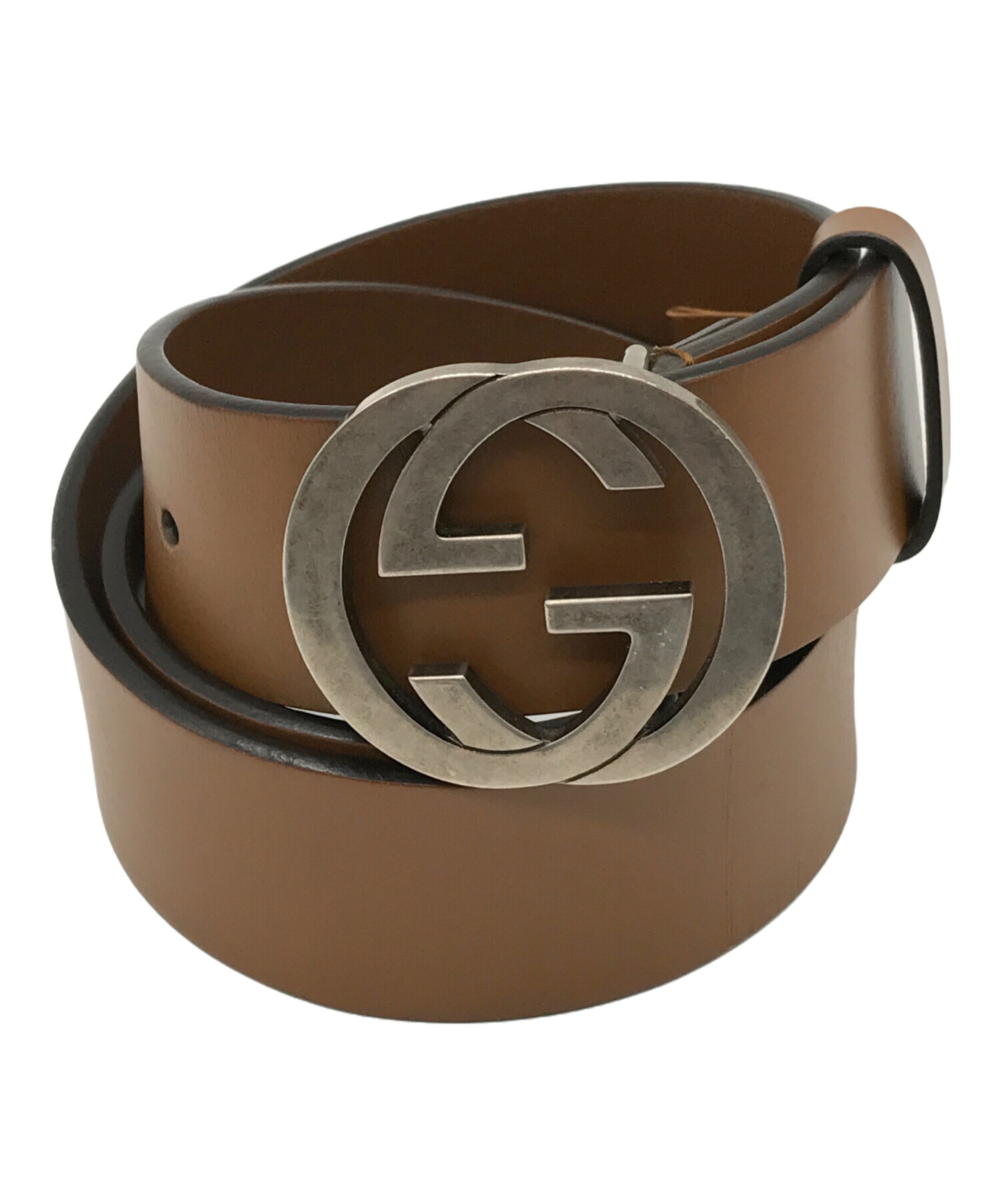 中古・古着通販】GUCCI (グッチ) インターロッキングG ベルト ブラウン