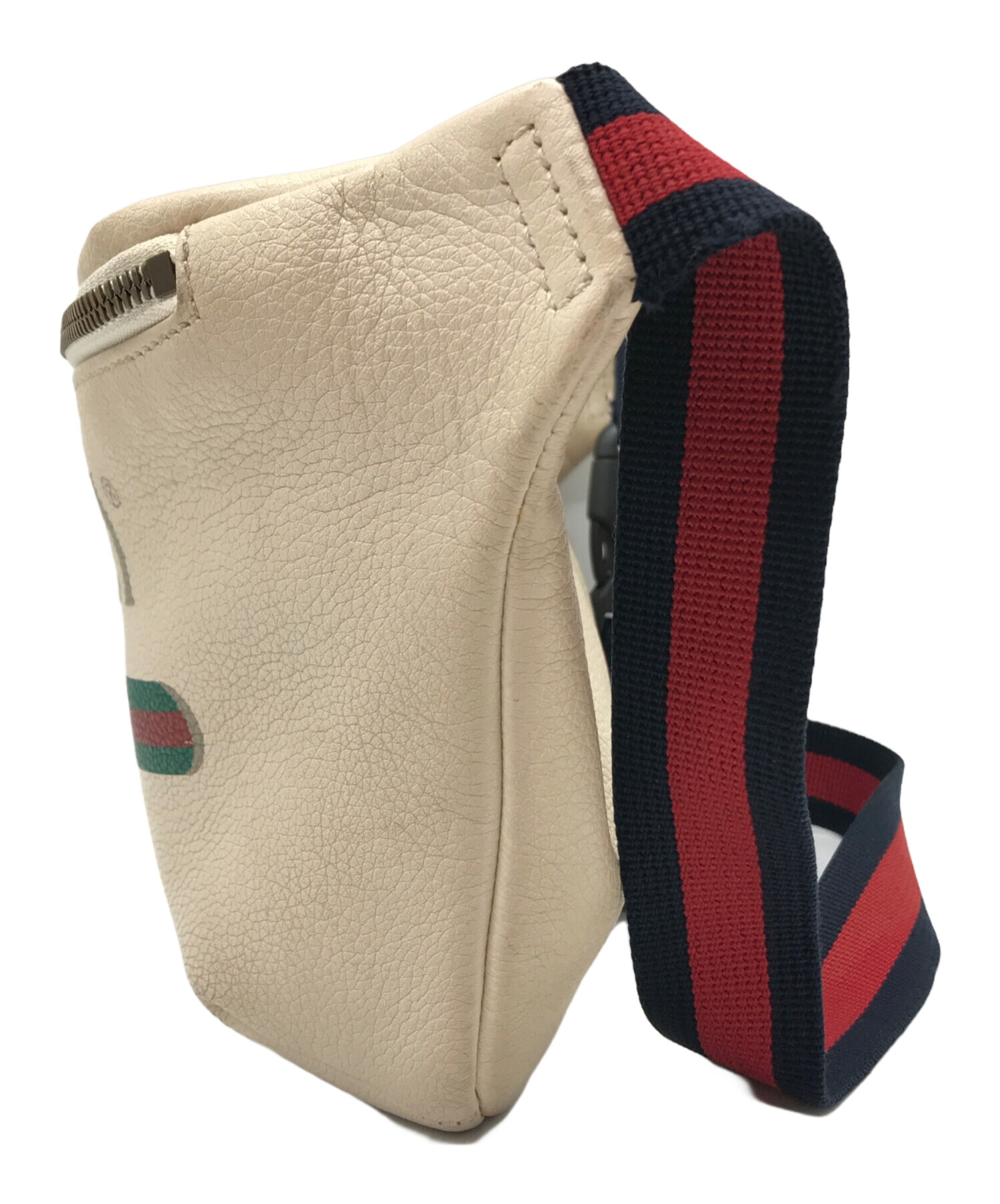 最終お値下げGUCCI グッチ レザー ボディバッグ 大きいサイズ 黒  
