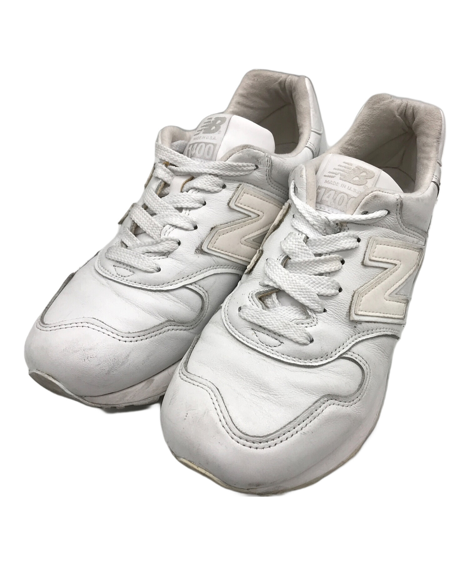 美品】new balance ニューバランス M1400B 27cm 白｜靴