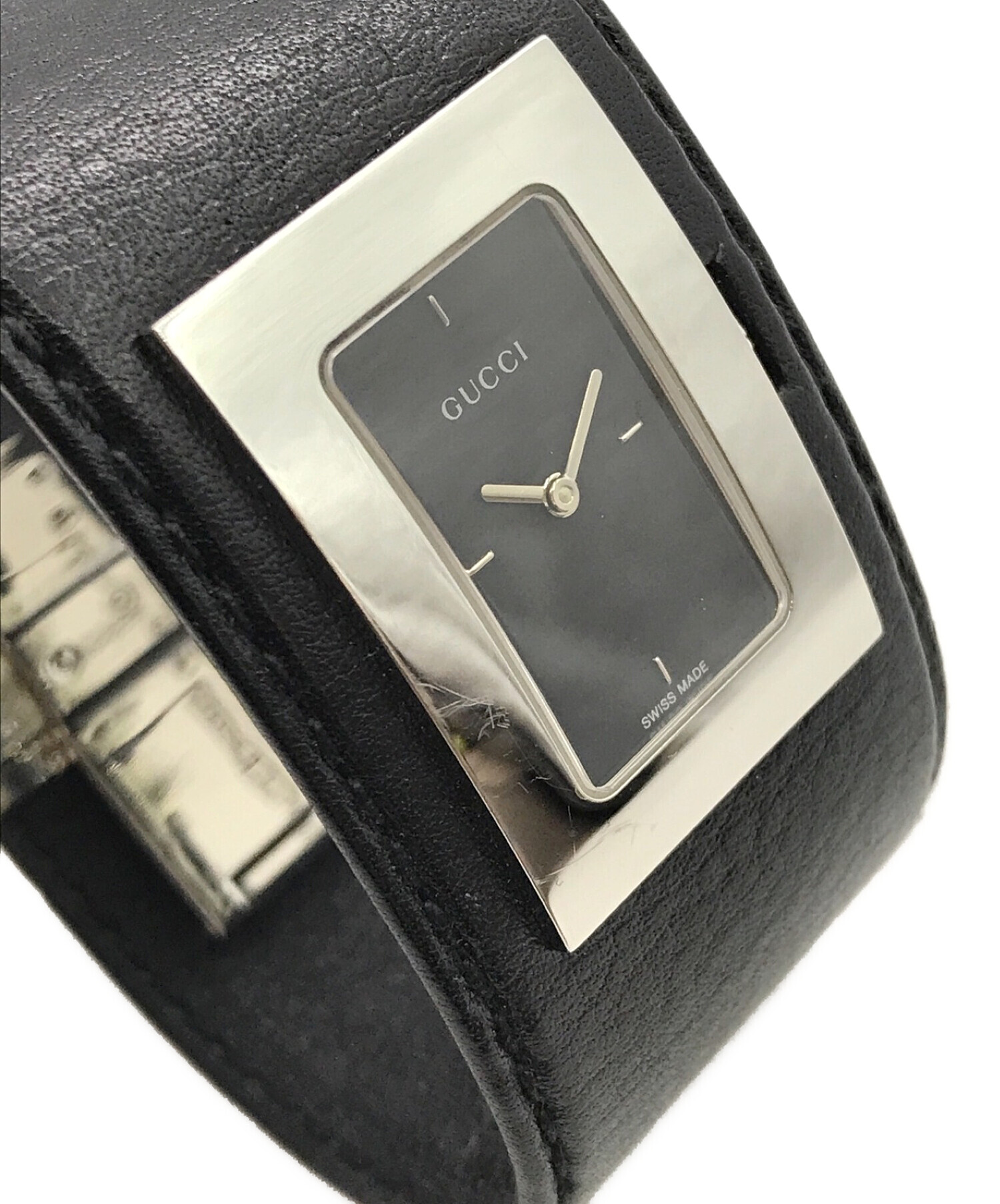 2022最新のスタイル GUCCI GGモノグラム レザーウォッチ 腕時計