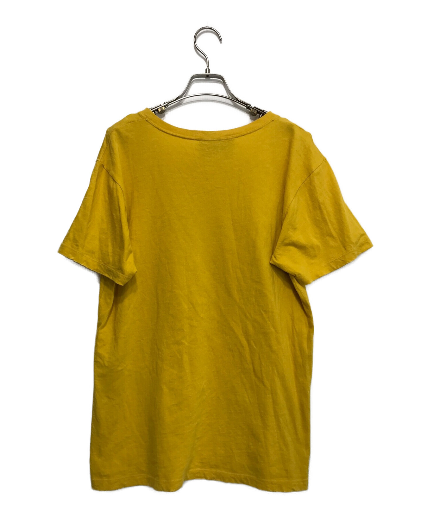 GUCCI (グッチ) ココキャピタン ヴィンテージロゴ半袖Tシャツ イエロー サイズ:S