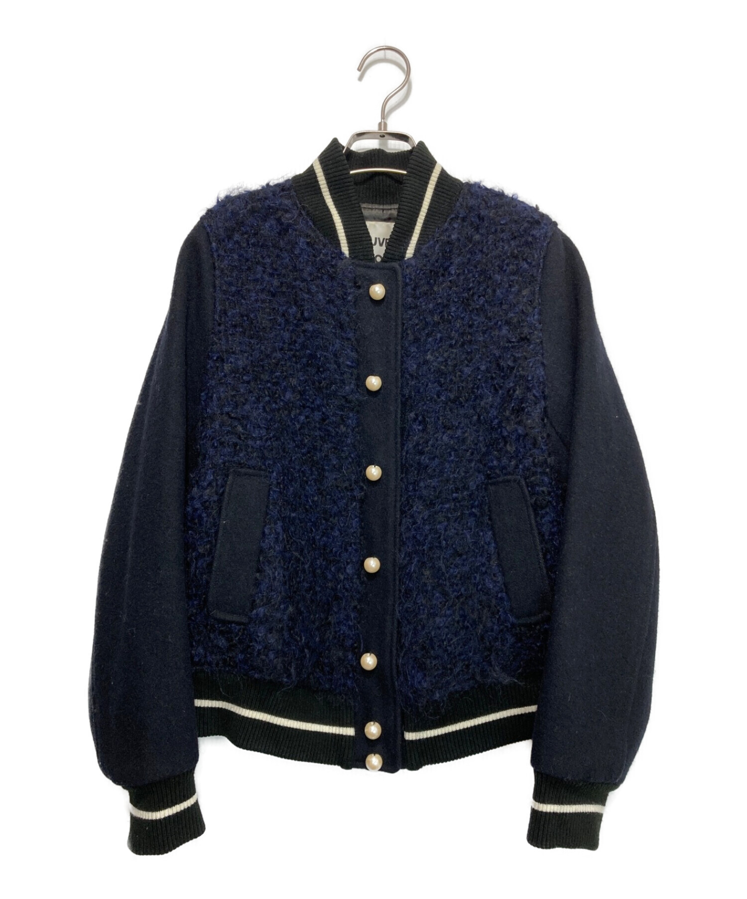 MUVEIL WORKパールボタンスタジャン38 MUVEILWORK ミュベールワーク muveil スタジャン パールボタン