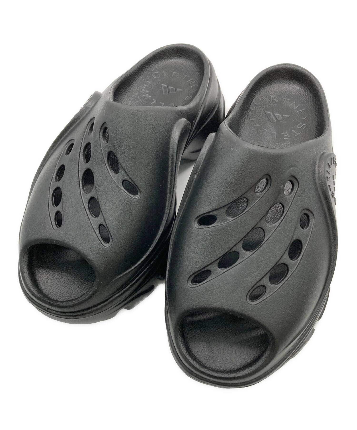 adidas (アディダス) STELLA McCARTNEY (ステラマッカートニー) クロッグサンダル ブラック サイズ:24.5