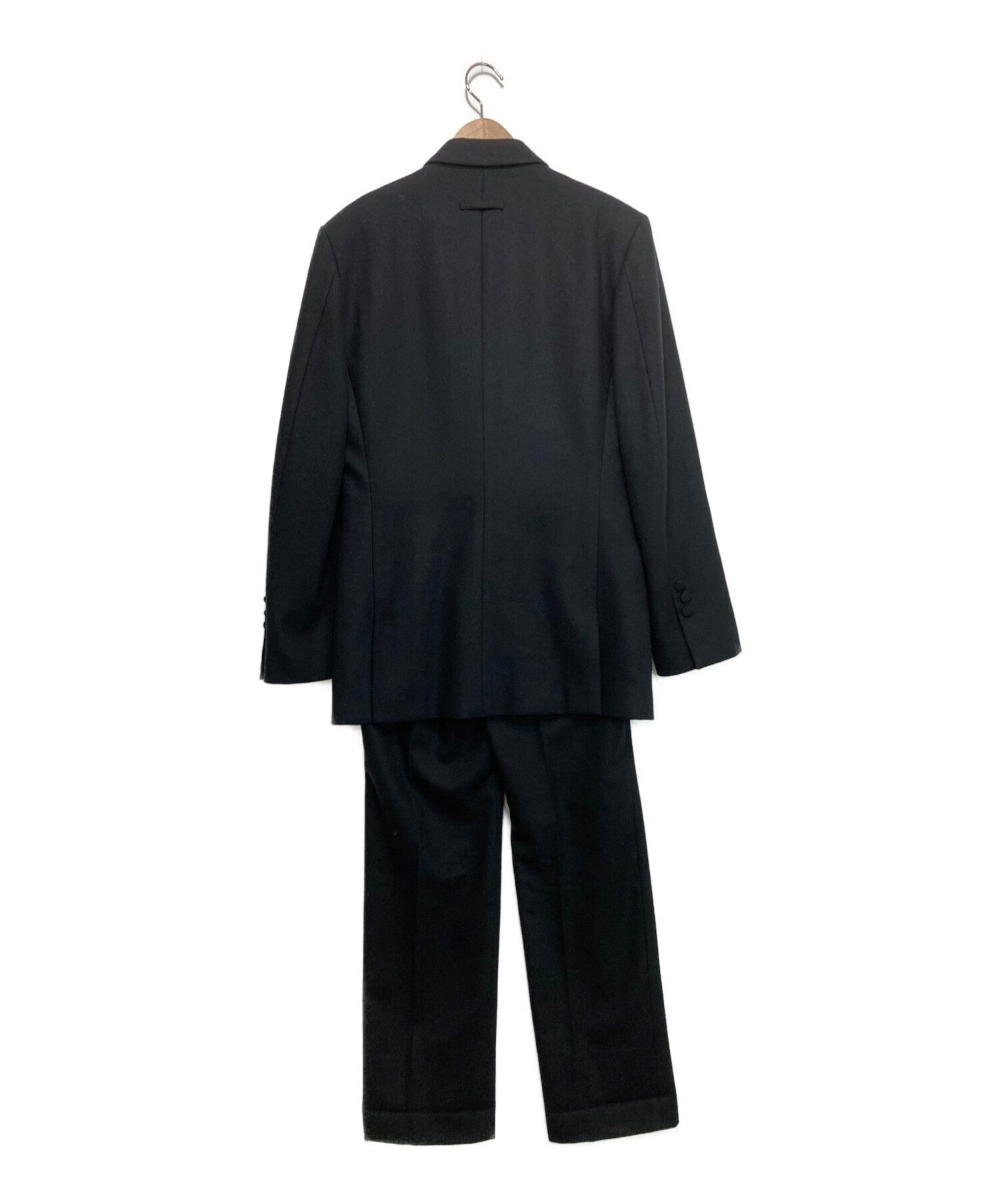 Jean Paul GAULTIER (ジャンポールゴルチエ) ウールセットアップスーツ ブラック サイズ:50　（W79)