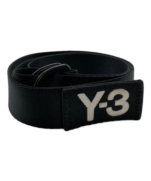 ワイスリー Y-3 ロゴ 刺繍 ダブルリング ベルト E42889 ブラック