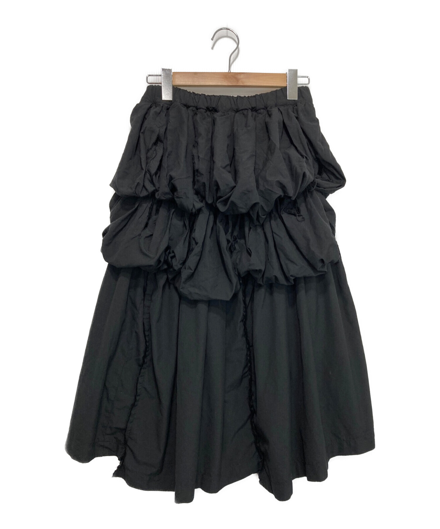 YCあすぎ《美品》COMME des GARCONS サイドボタン ギャザースカート