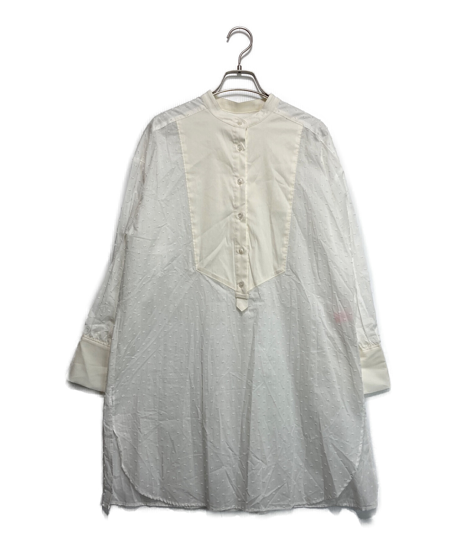 中古・古着通販】charmante femme (シャルマントファム) バンドカラー 