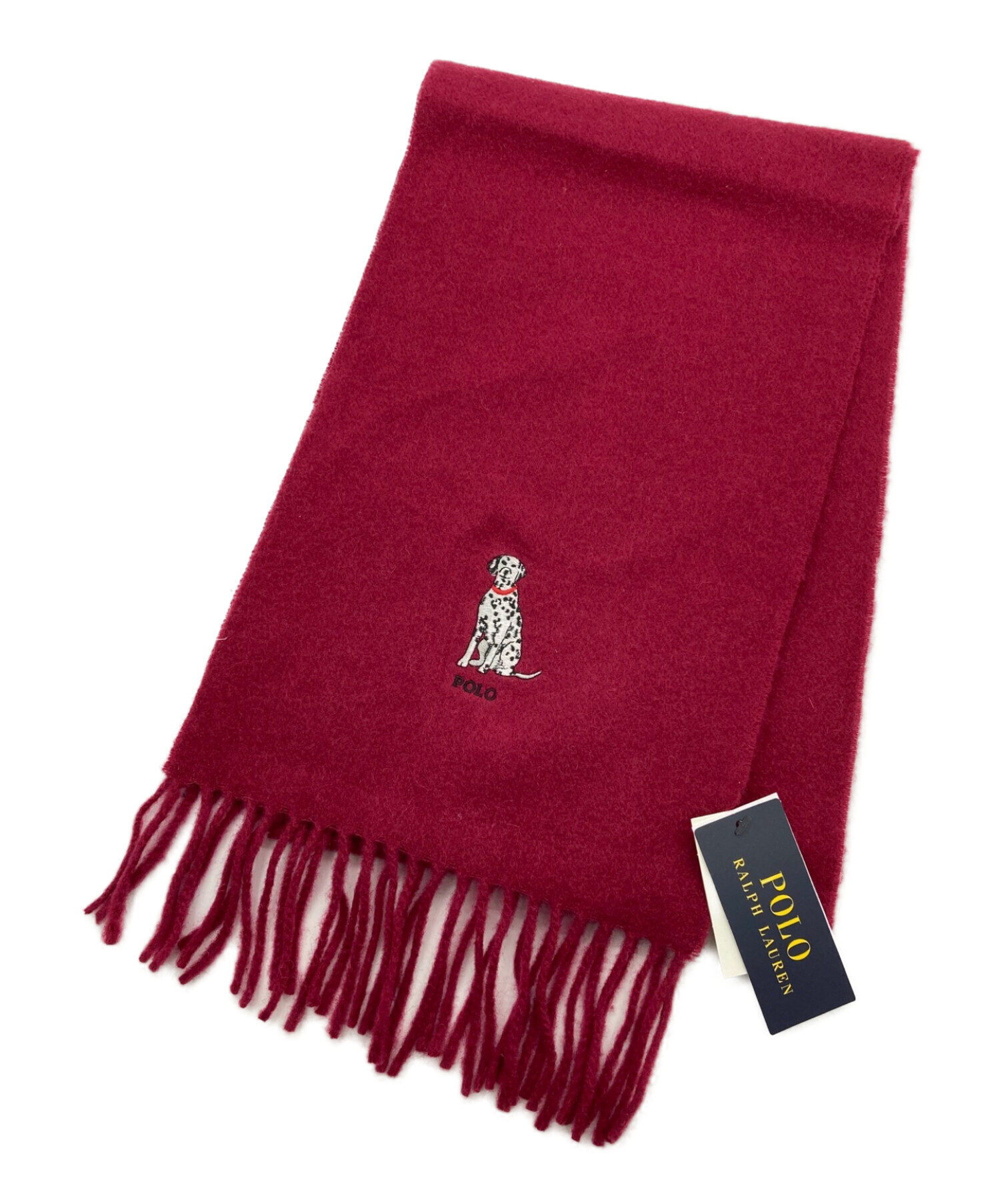 【新品未使用タグ付き】ポロラルフローレン　ポロベア　マフラー　ケーブル　白 新品未使用タグ付き】ポロラルフローレン ポロベア マフラー ケーブル