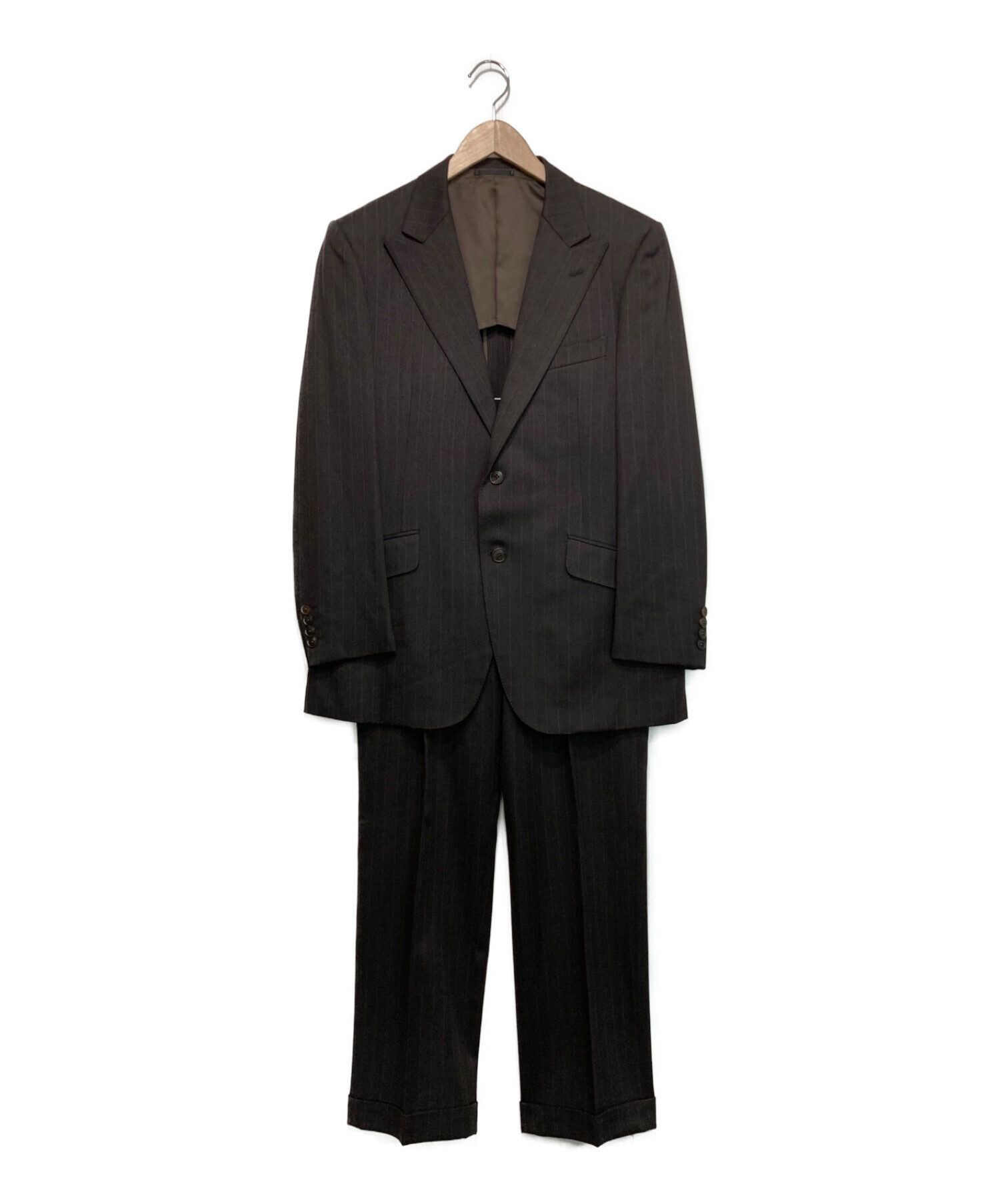 中古・古着通販】BURBERRY (バーバリー) セットアップスーツ ブラウン  