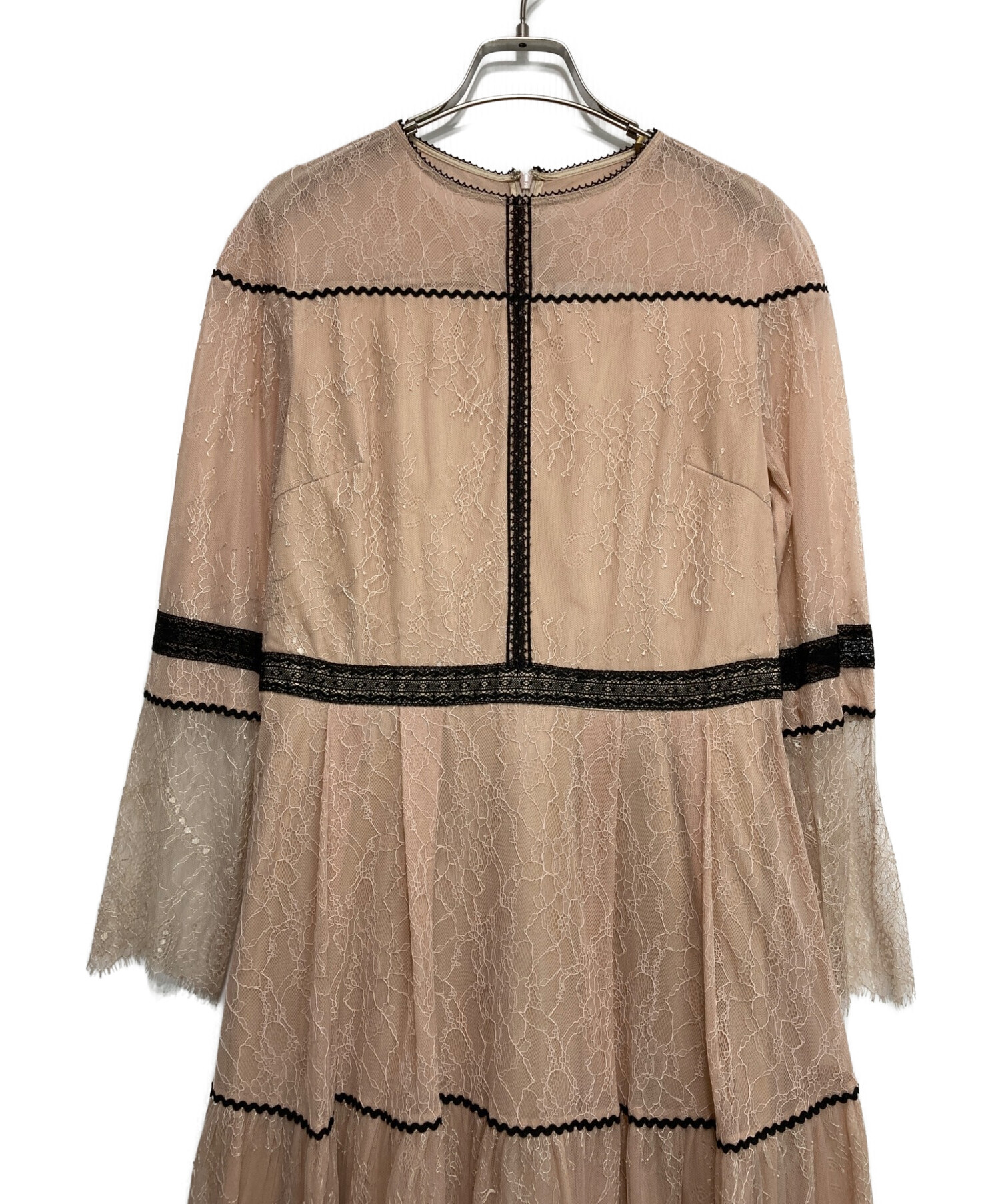 【未使用品】CELFORD ロングワンピース レッド チュール 36 未使用タグ付き】CELFORD ロングワンピース レッド チュール 36