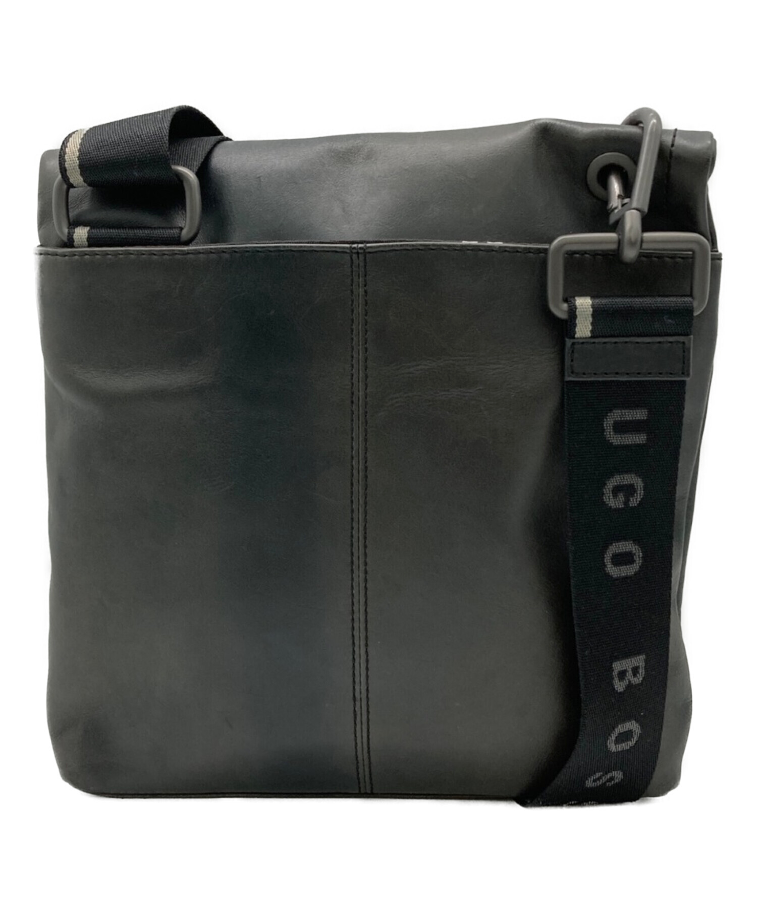 中古・古着通販】HUGO BOSS (ヒューゴ ボス) レザーショルダーバッグ 