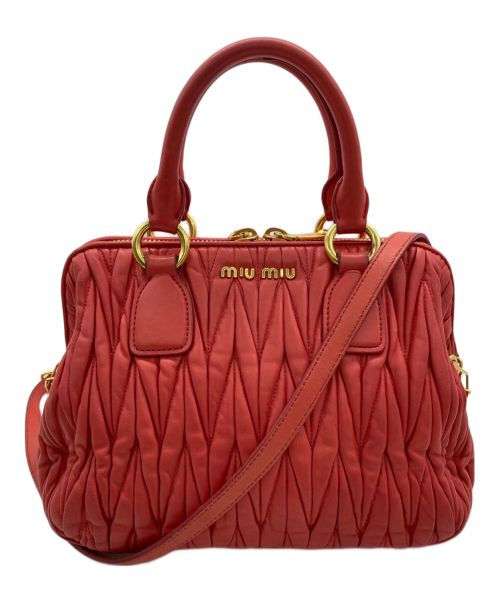 未使用 miumiu 2way ショルダーバッグ 傷付ける マテラッセ /086