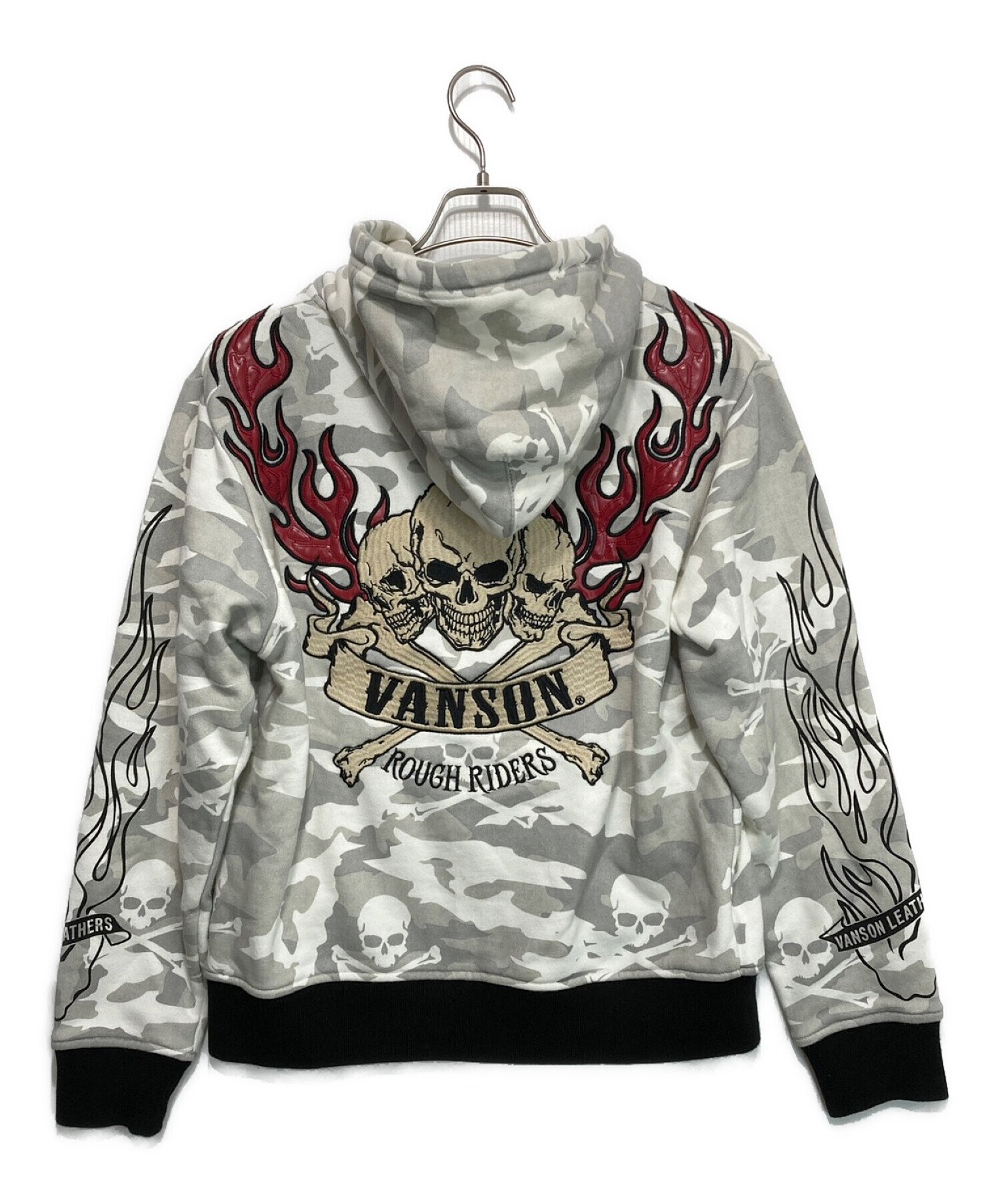 美品VANSONバンソン ファージップパーカー