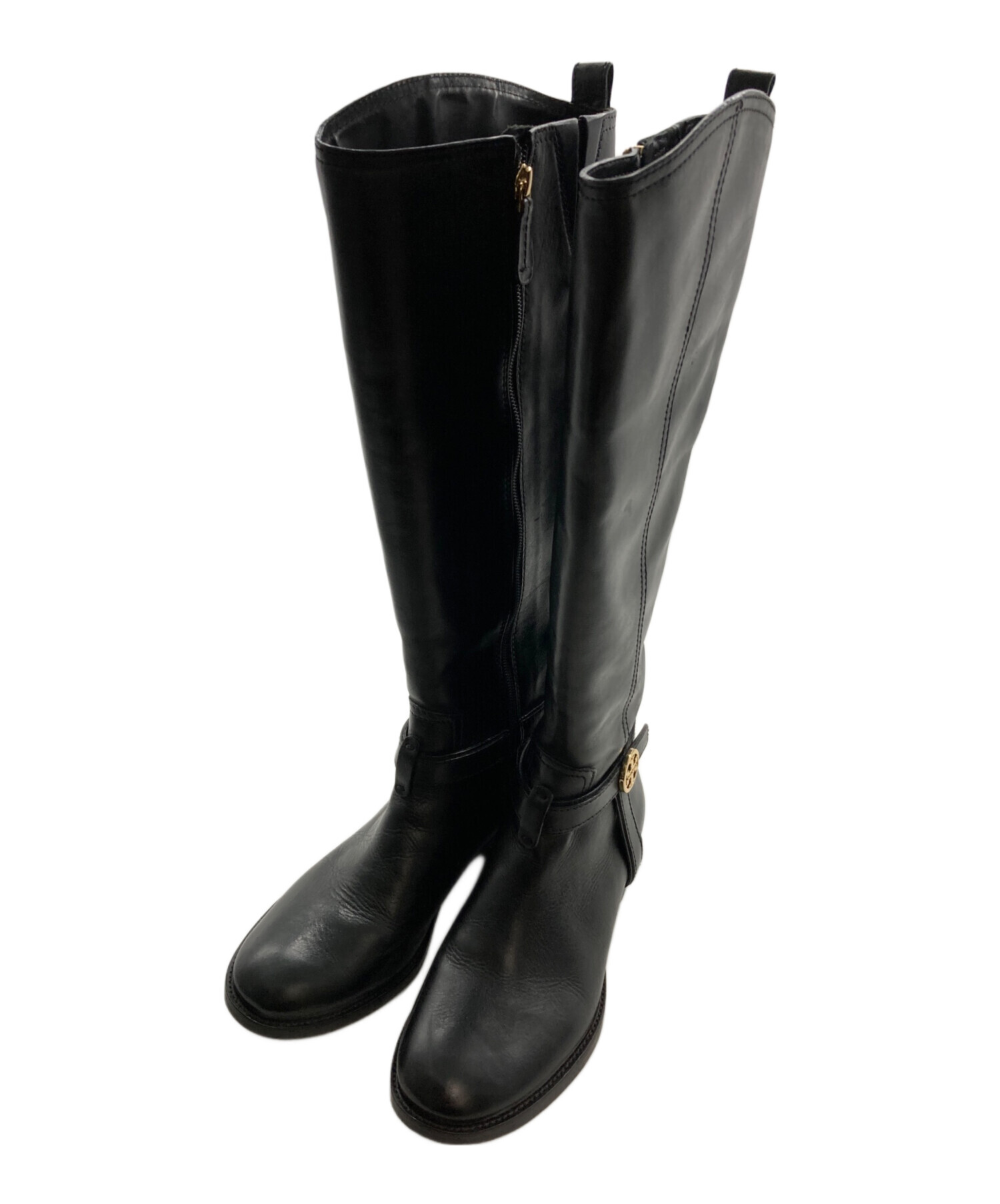 中古・古着通販】TORY BURCH (トリーバーチ) レザーロングブーツ 