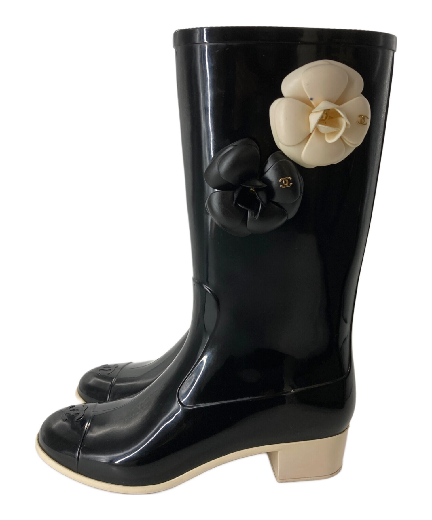 シャネル 長靴 カメリア レインブーツ 39 楽天市場】【靴】CHANEL シャネル カメリア レインブーツ 長靴 ラバー