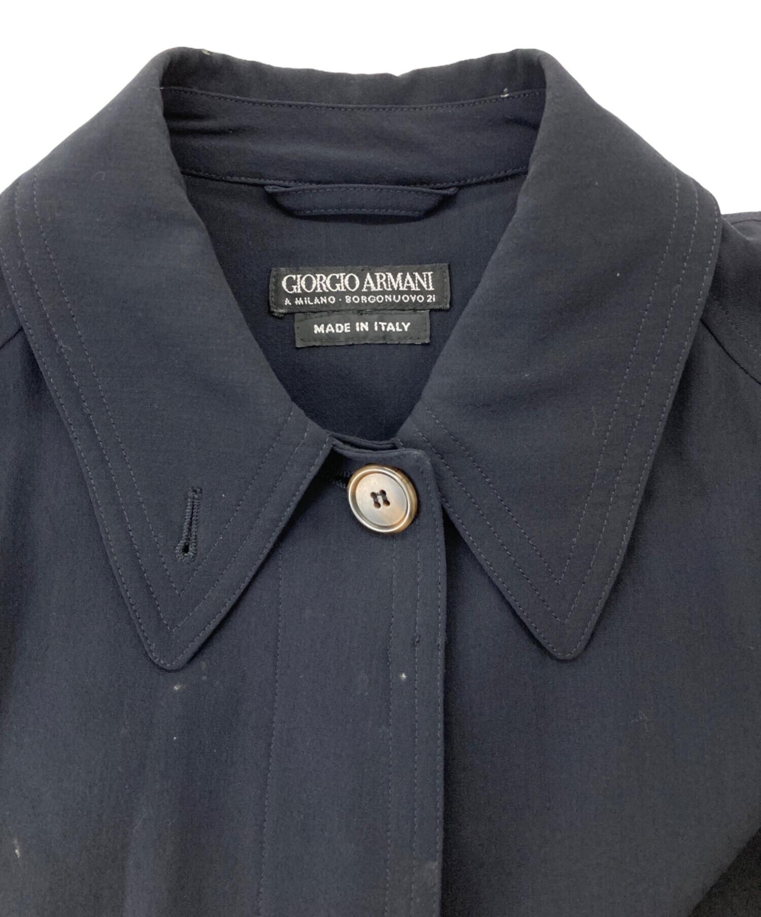 中古・古着通販】GIORGIO ARMANI (ジョルジョアルマーニ) 比翼コート 
