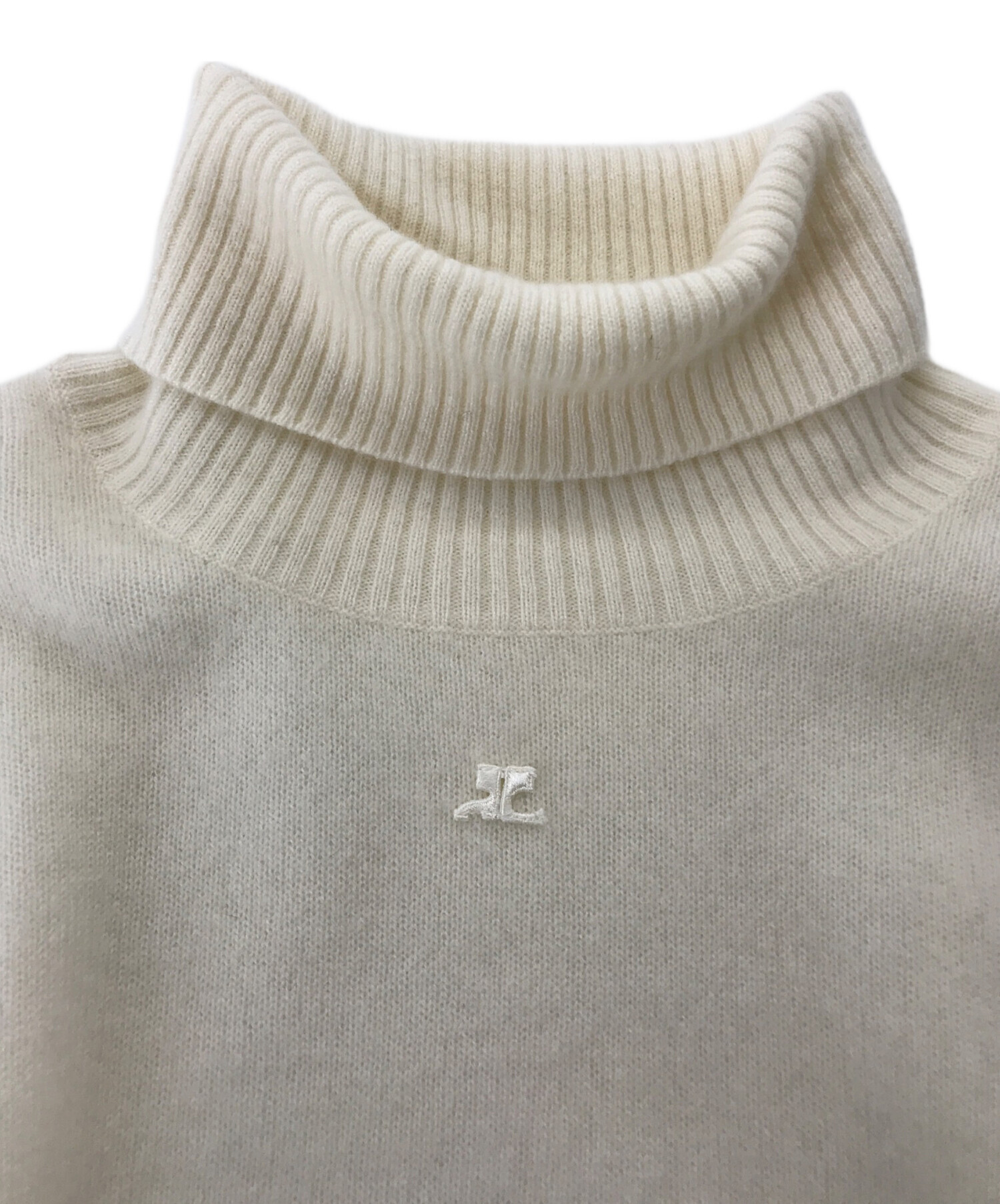 中古・古着通販】courreges (クレージュ) ハイネックカシミヤニット 