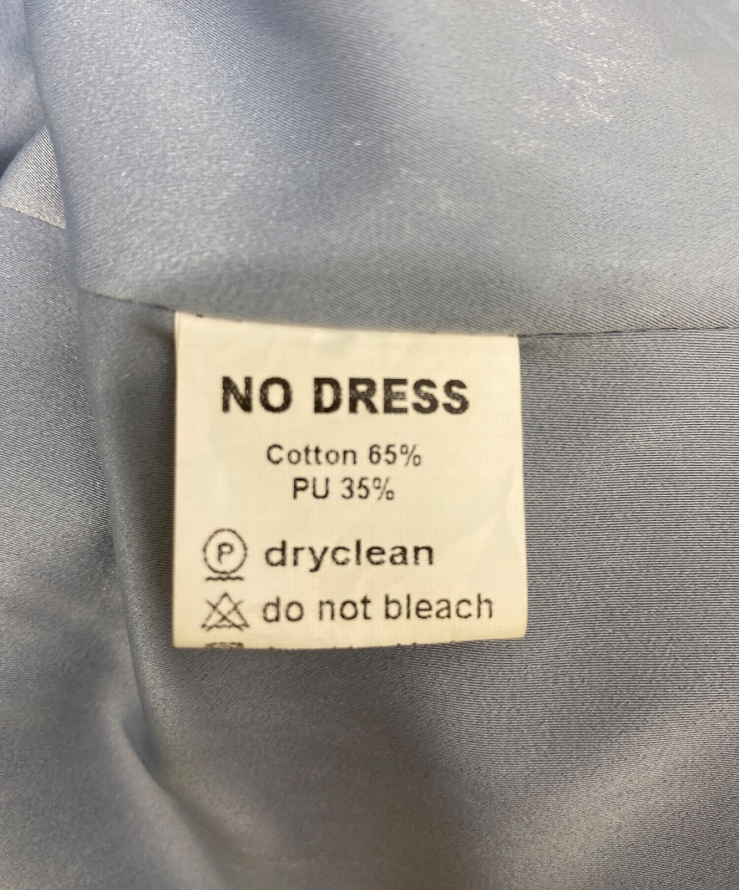 NO DRESS (ノードレス) ショートジャケット ブルー サイズ:S
