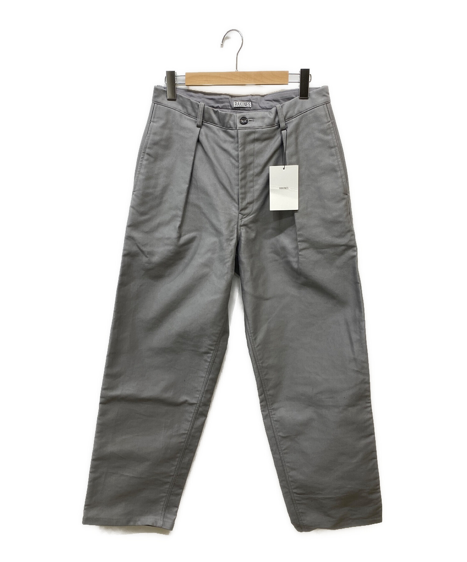 RAKINES (ラキネス) Elephant skin/Wide tapered of pants グレー サイズ:SIZE　2 未使用品