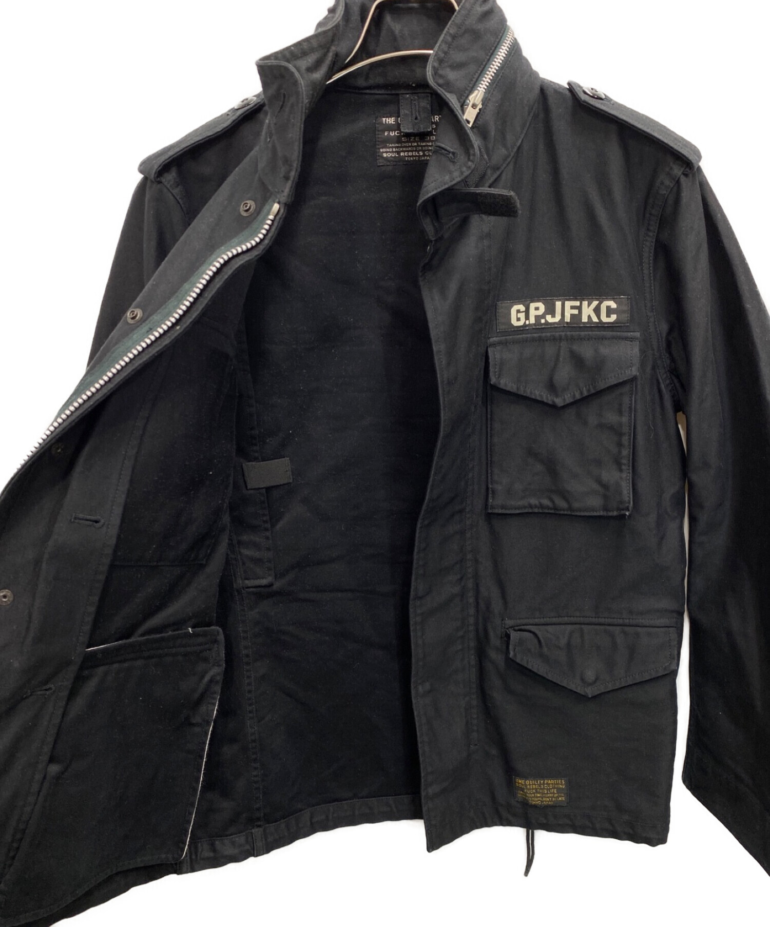 WACKO MARIA (ワコマリア) バックプリントM65ジャケット ブラック サイズ:S