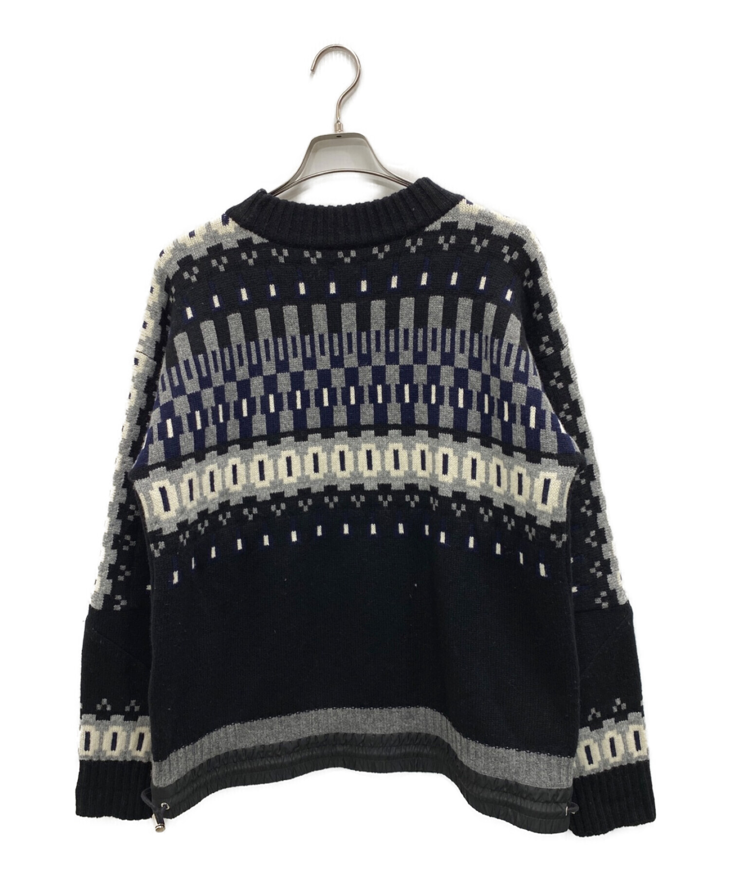 中古・古着通販】sacai (サカイ) Wool Knit Pullover ブラック サイズ ...