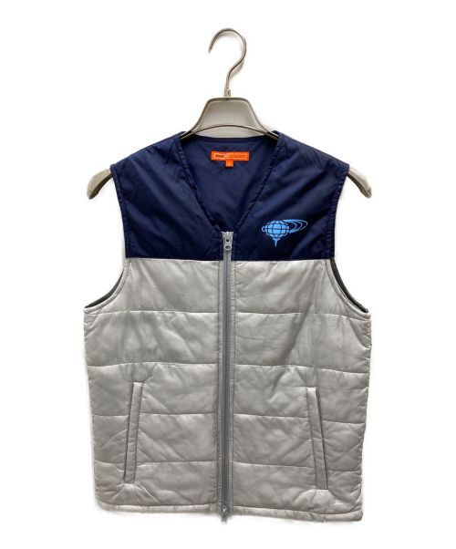 BEAMS GOLF フリースベスト グレー Mサイズ ビームスゴルフ ジップ