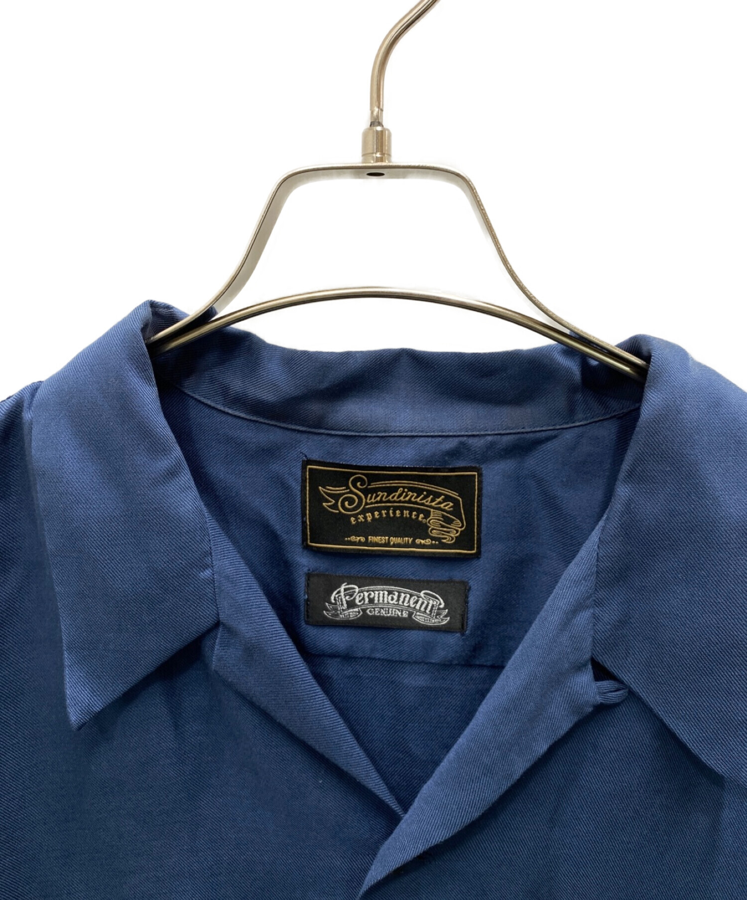 SUNDINISTA EXPERIENCE (サンディニスタエクスペリエンス) オープンカラーシャツ ブルー サイズ:40