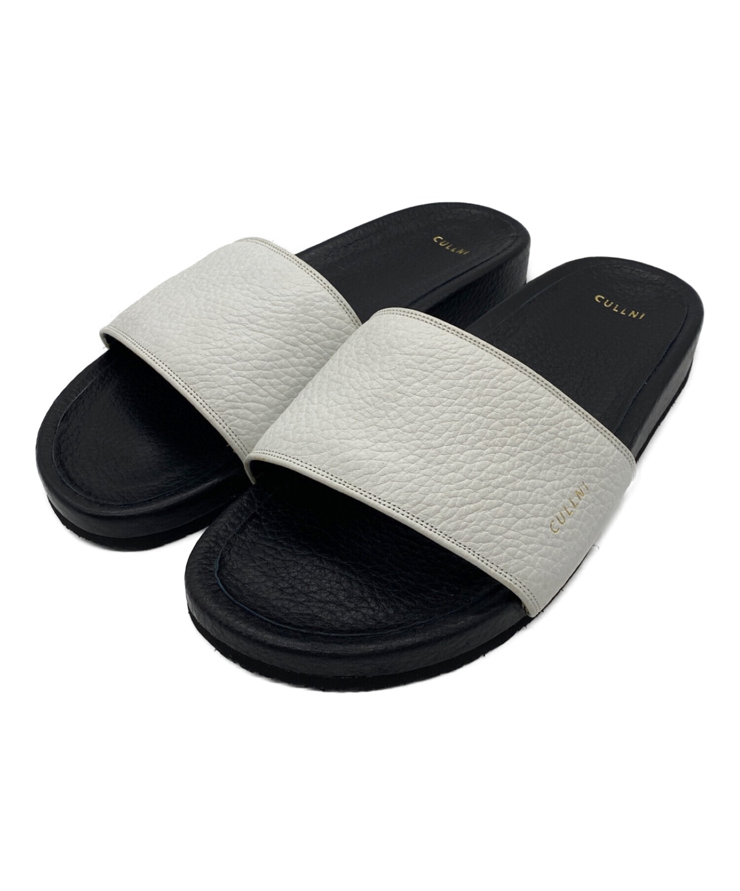 中古・古着通販】CULLNI (クルニ) Leather Shower Sandals ブラック