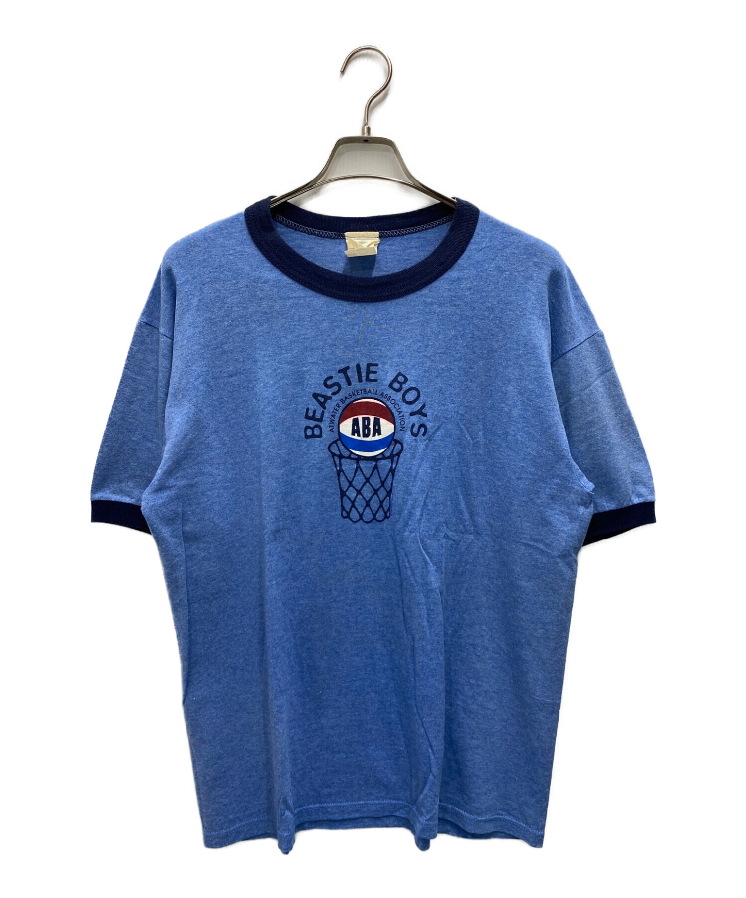 beastie boys (ビースティ・ボーイズ) 90S' リンガーTシャツ ブルー サイズ:LARGE