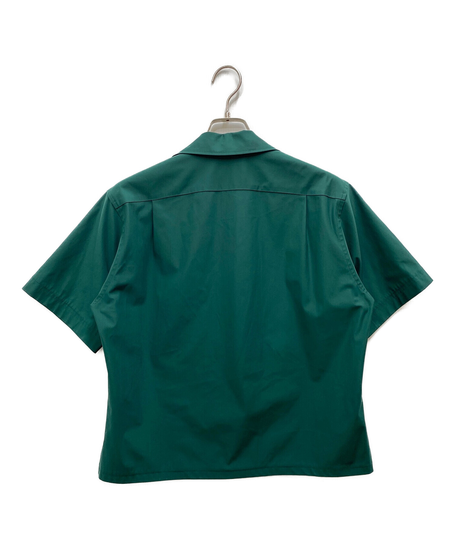 TOGA ARCHIVES (トーガアーカイブス) 半袖刺繍シャツ グリーン サイズ:36